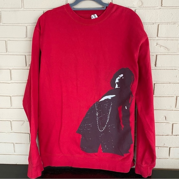 Willow Smith 2021 Life Tour Sz 2XL Red Pullover Sweatshirt Concert Crewneck - Picture 1 of 8